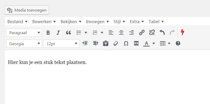 Afb. Media plaatsen in blog