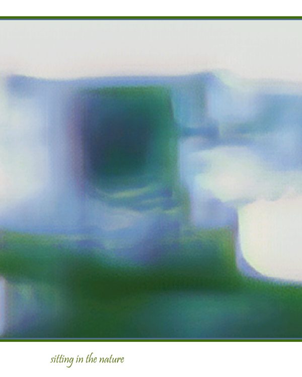 Hermine sitting in the nature