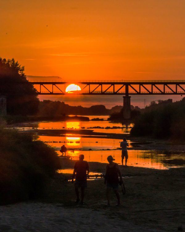 Zonsondergang-Normandie-Gien ad Loire-Marian